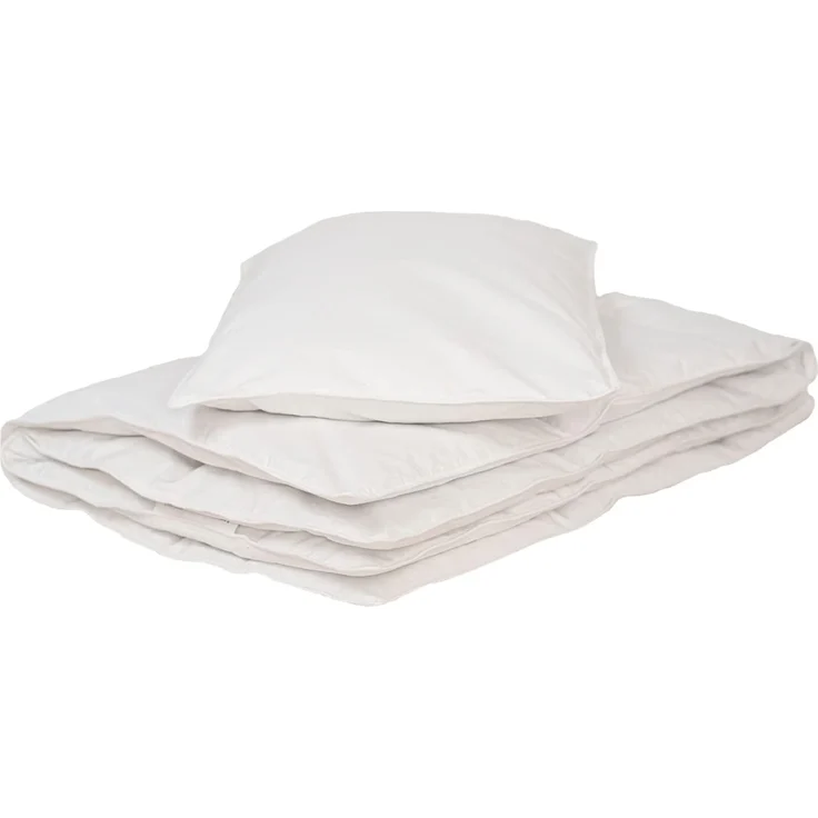 Welt der Träume Kinderbettdecke + Kopfkissen Daunen Kinder Baby Set Bettdecke+Kopfkissen 100x35 cm/ 40x60 cm, Füllung: 60% Daunen/ 40% Federn, Designed in Germany - Made in Europe – Bild 1