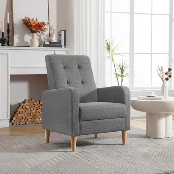 Woltu Ohrensessel (1-St), Relaxsessel mit Massivholzbeinen, Loungesessel modern – Bild 3