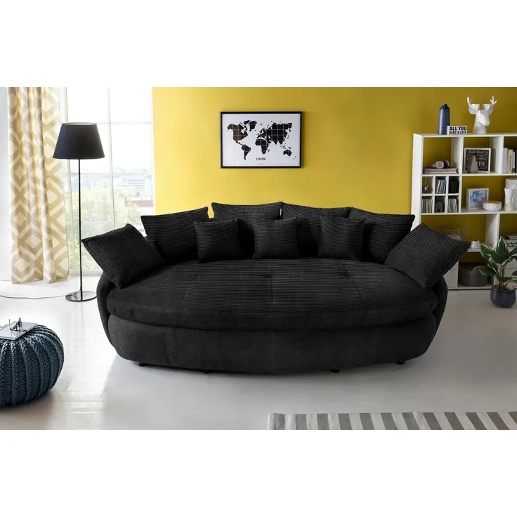 COTTA Big-Sofa Aruba, gemütliches Megasofa in XXL in organischer Form mit vielen Kissen