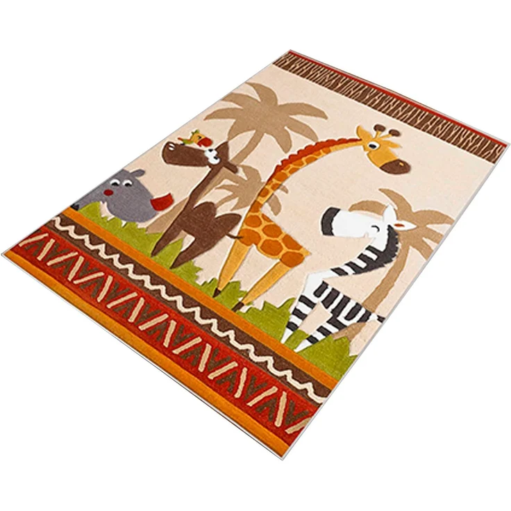 TheJungle mehrfarbig bedruckter Polyesterteppich 100x150 cm – Bild 1