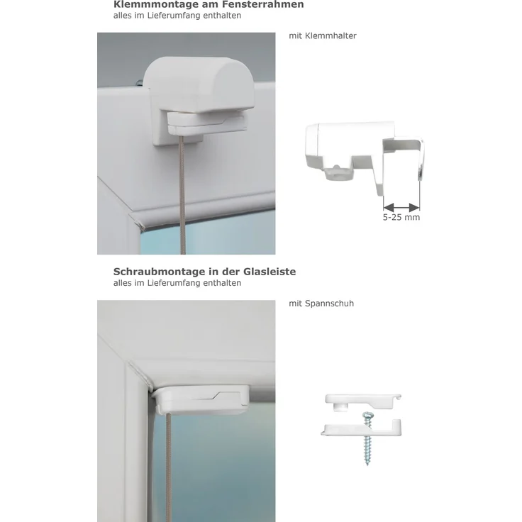 Lysel Outlet - Plissee Select Braungrau - Plissee in der Größe (Bx H) 120cm * 130cm – Bild 3