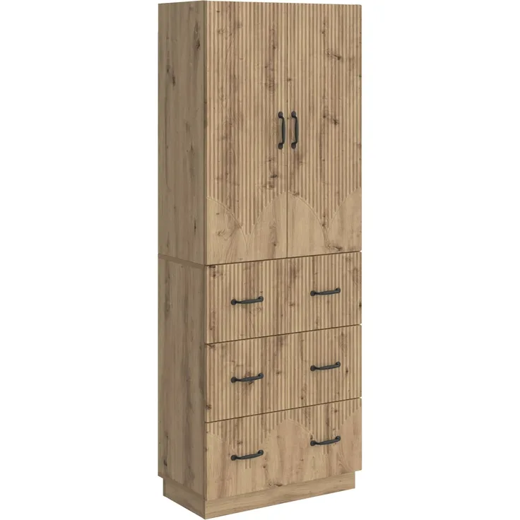 vidaXL Schrankset 2 pcs Artisan-Eiche 66 x 34,5 x 87 cm Holzwerkstoff 3416807