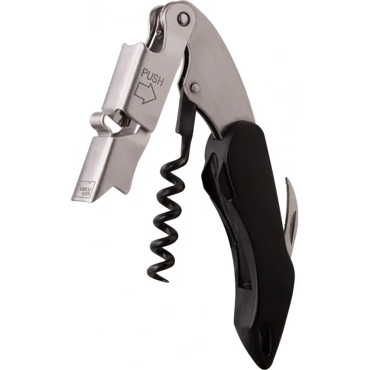 Sommelier Weinzubehör Korkenzieher Kellnermesser Vacu Vin Push Large 00913