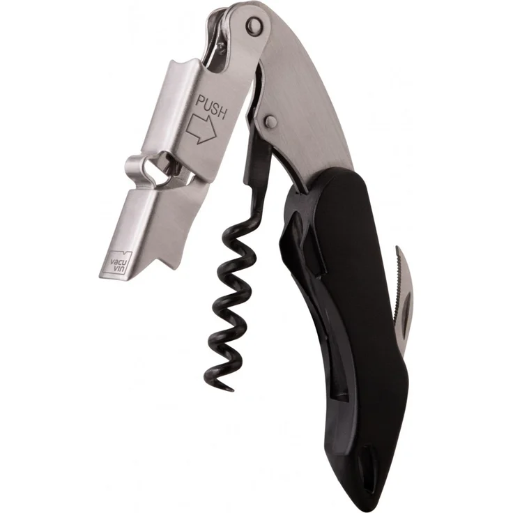 Sommelier Weinzubehör Korkenzieher Kellnermesser Vacu Vin Push Large 00913