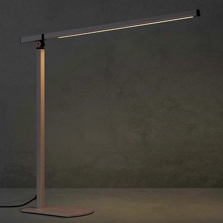LED Tischleuchte, Touch, Spot beweglich, weiß, H 43 cm – Bild 6