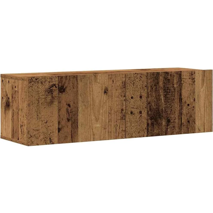vidaXL 8-tlg. TV-Schrank-Set Wandmontage Altholz-Optik Holzwerkstoff 3328955 – Bild 5