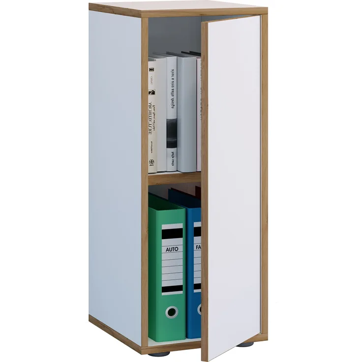 VCM Büroschrank Salia 920718 Weiß H. 74 x B. 30 x T. 33 cm