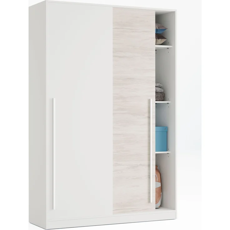 Jugendzimmer-Set >ELLIOT< in Artik-Weiß/Velho-Weiß - 199x65x96 (BxHxT) – Bild 7