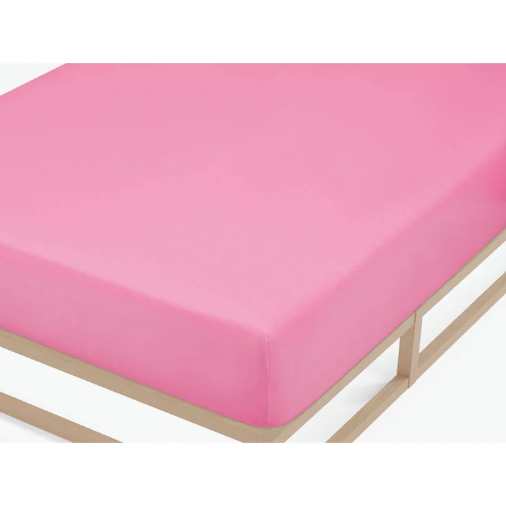 biberna Feinjersey-Spannbetttuch 0077144, pink, 1x 60x120 cm - 70x140 cm – Bild 1