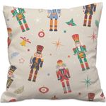 queence Dekokissen Nussknacker, Dekokissen mit HD Premium Druck Weihnachten