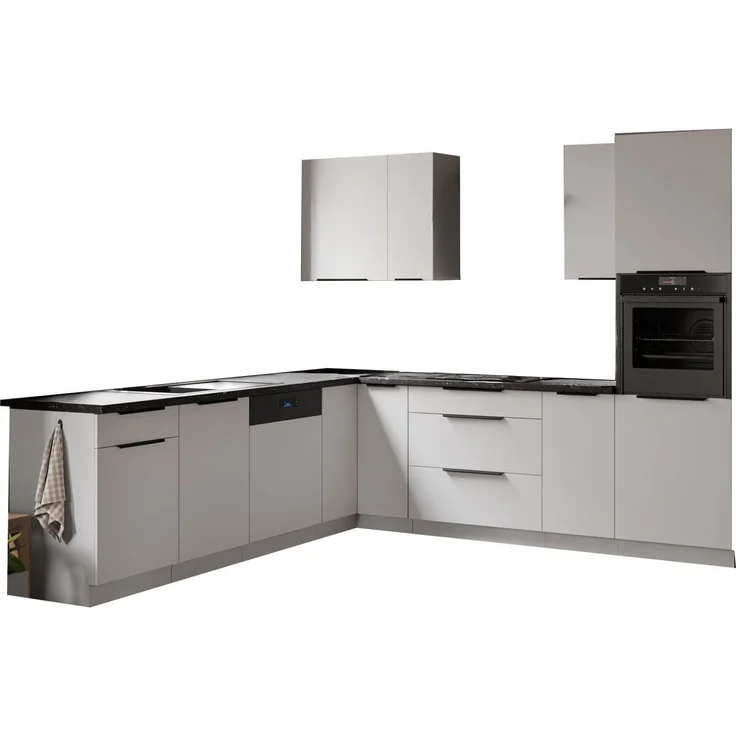 Winkelküche ARIA K-WH ECKE 2 - 250 x 270 cm Anti Fingerprint Küchenzeile Küchenblock Singleküche Einbauküche Küche Eckküche – Bild 16