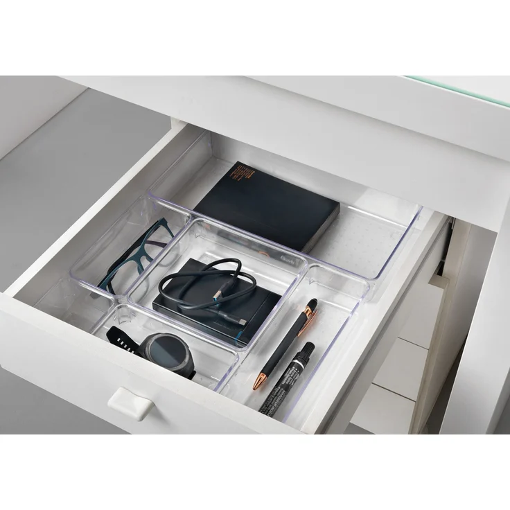 Metaltex 235456000 Schubladen-Organizer MEDIUM Slim 7,5 x 23 x 5,5 cm ohne Deckel / Organisationsbox – Bild 6