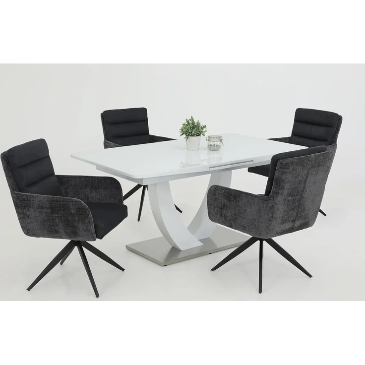 2er Set Sesselstuhl Leandra, XL Sitzbreite - Anthrazit – Bild 9