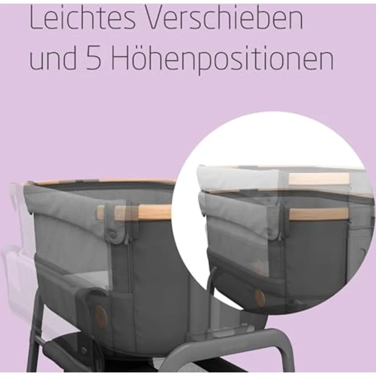 Maxi-Cosi Babybett/Beistellbett Iora, Essential Graphite – Bild 4