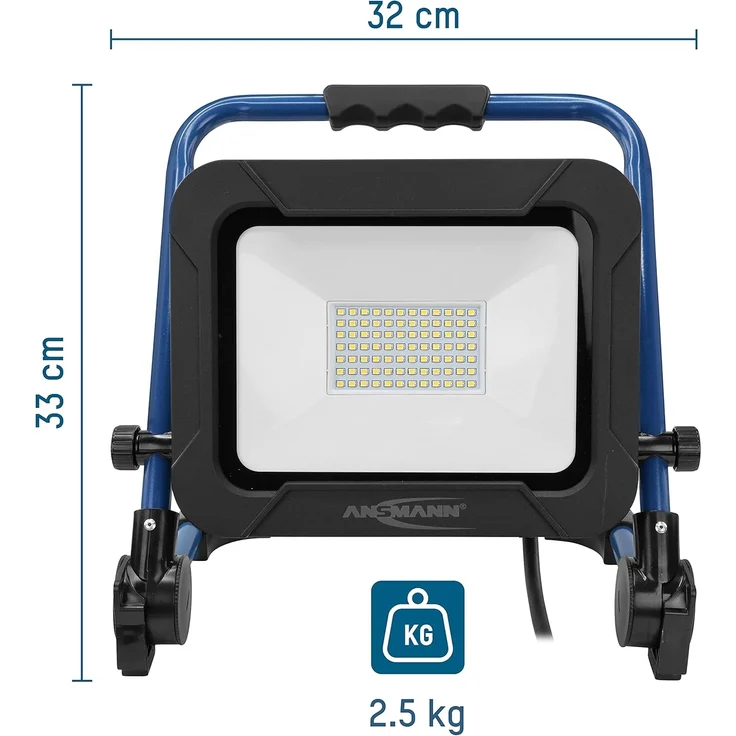 ANSMANN AG LED Baustrahler LED 50W Strahler für den professionellen Einsatz, 4.500lm Leuchtkraft, SMD-LED – Bild 3