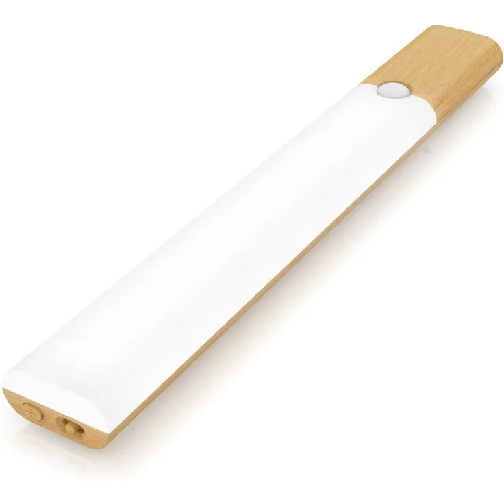 BEARWARE Unterschrankleuchte Schranklicht mit Bewegungsmelder, Akku, 3 Farbtemperaturen, dimmbar, stufenlos dimmbar, Memory-Funktion, 3 Lichtfarben, LED fest integriert, warmweiß, neutralweiß, kaltweiß, 1000 mAh, USB-C, Magnetbefestigung, PIR 120°, 4 m...
