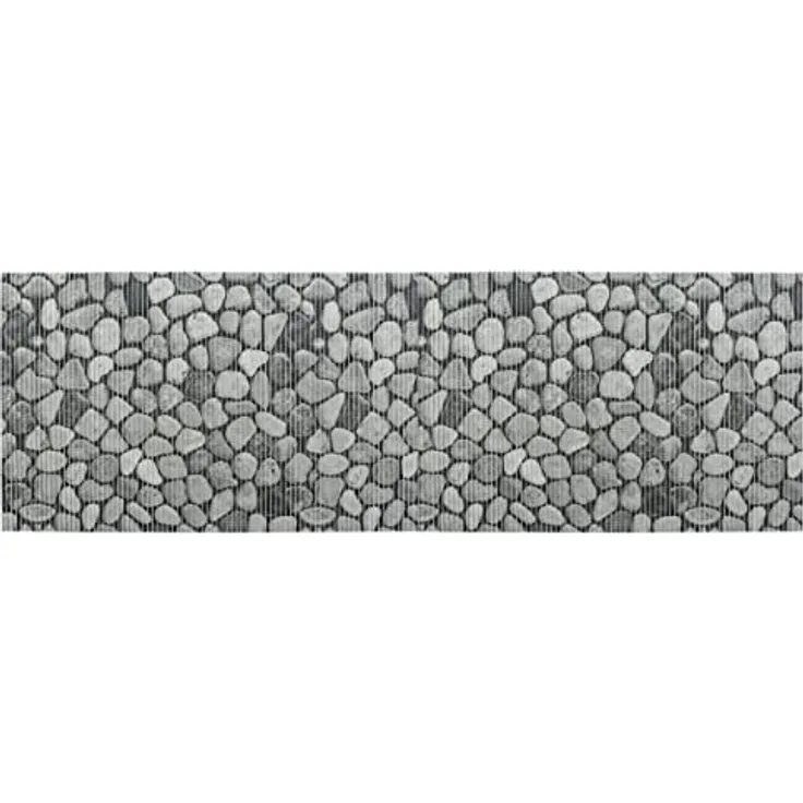 WENKO Badematte Sassi, 65 x 200 cm, rutschfest, pflegeleicht, Stein-Look, für Bad, Küche und Außenbereich