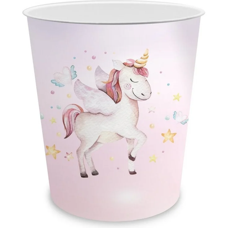 itenga Papierkorb itenga Papierkorb für Kinder - Motiv Einhorn - ca. 11 Liter – Bild 4