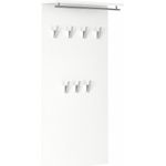 Schildmeyer Brisbane Garderobe 133486, Melaminharzbeschichtete Spanplatte, weiß glanz, 60. 0x20. 5x120. 5 cm