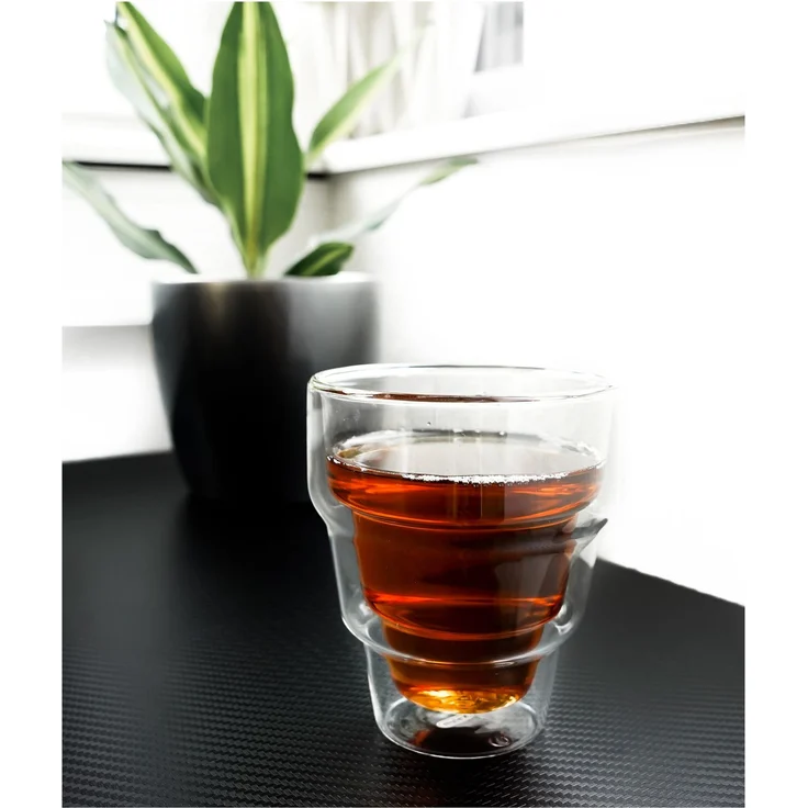 Mulex 4 Tlg. Gläser-Set Hitzebeständig für Heiß- und Kaltgetränke 350 ml aus Borosilikatglas – Bild 5