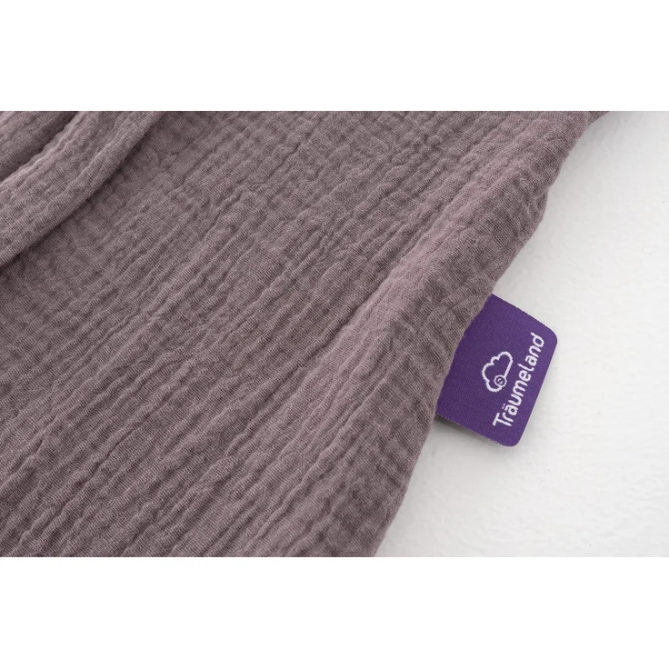 Sommerschlafsack LIEBMICH Baumwollmusselin schokopflaume, Größe 110 – Bild 4