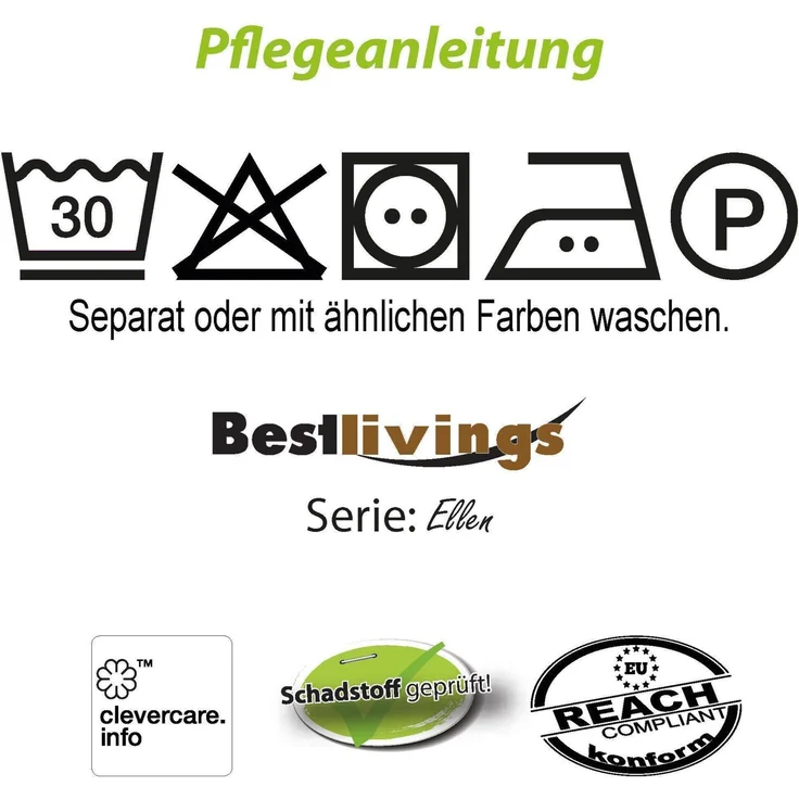 Bestlivings Bezug für Nackenrolle 10x25cm ( BxL ) Bezug in Pink, in vielen Farben – Bild 3
