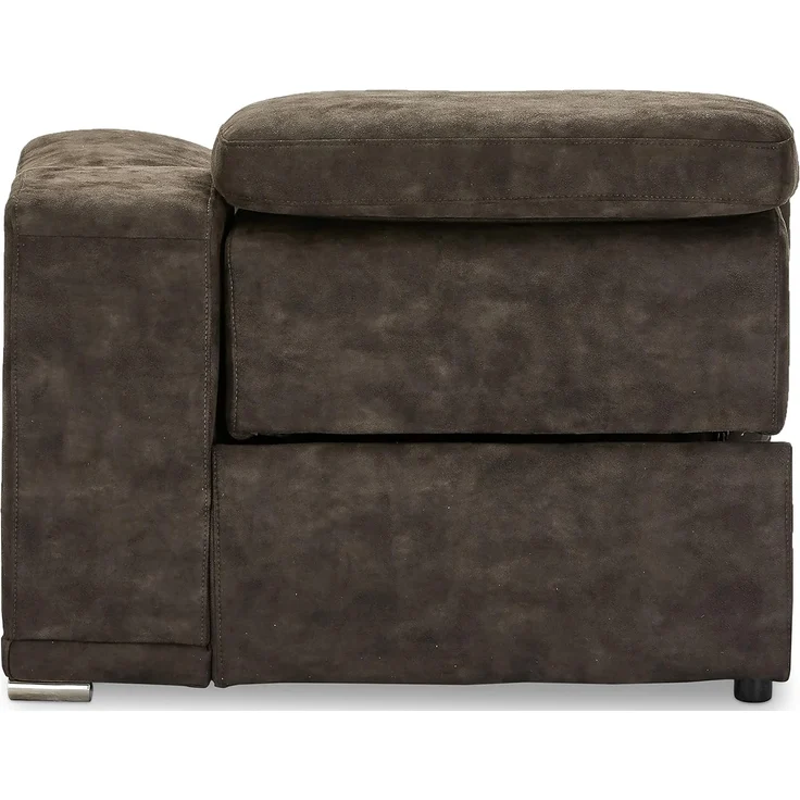 Ibbe Design Modul Sofa Braun Stoff 1 Sitzer mit Armlehne Rechts Elektrisch Verstellbar Relaxfunktion mit mit verstellbare Kopfstütze Alexa, 105 x 102 x 73 cm – Bild 6