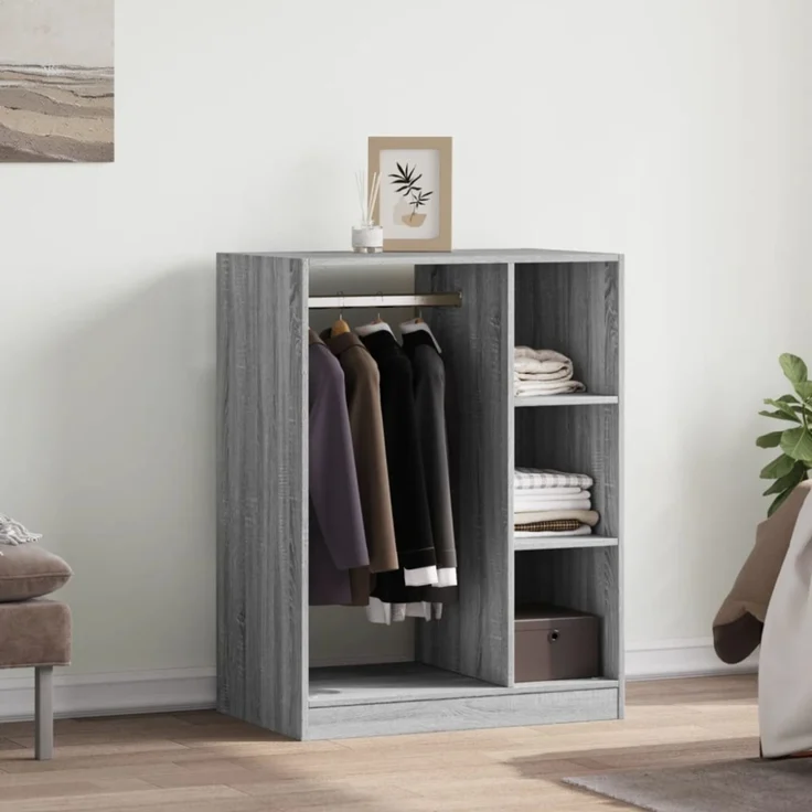 vidaXL Kleiderschrank Räuchereiche 77x48x102 cm Holzwerkstoff 840811 – Bild 8