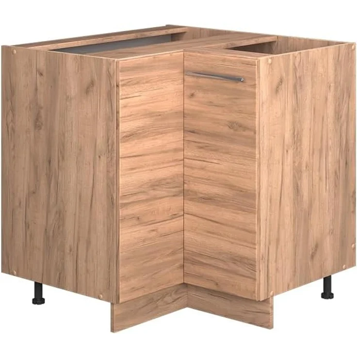 Eckunterschrank Fame-Line Goldkraft Eiche 80.5 cm , AP Eiche Vicco – Bild 1
