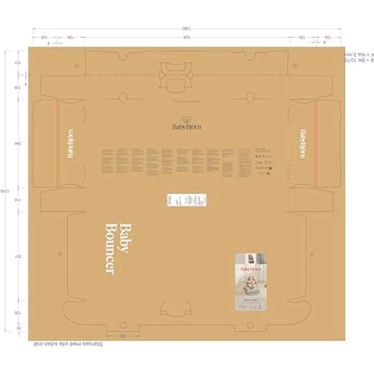 BabyBjörn Bliss Babywippe – 3D-Jersey – Sandgrau B – Bild 8