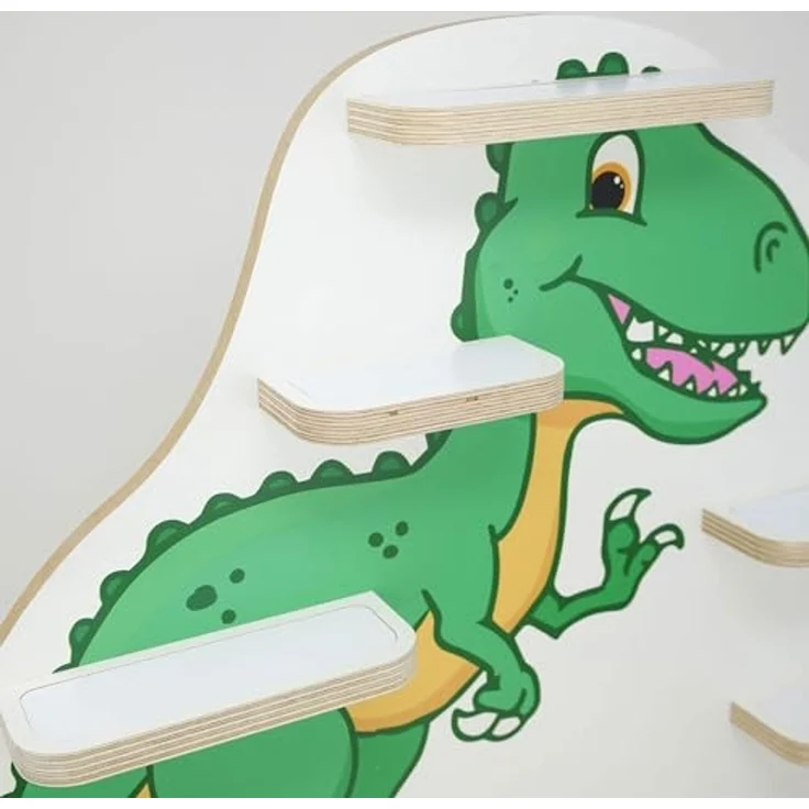 stadtecken Kinder Regal für Musikbox I Geeignet für die Toniebox und ca. 50 Tonies I Perfekte Aufbewahrung für Kinderzimmer I zum Aufstellen oder Aufhängen (T-Rex, Groß) – Bild 5