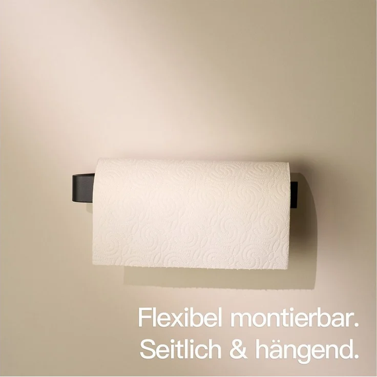 Designfabrik Hamburg Küchenrollenhalter DFHH KRH, Aluminium Vollmaterial, ohne Bohren, abrutschsicher – Bild 2