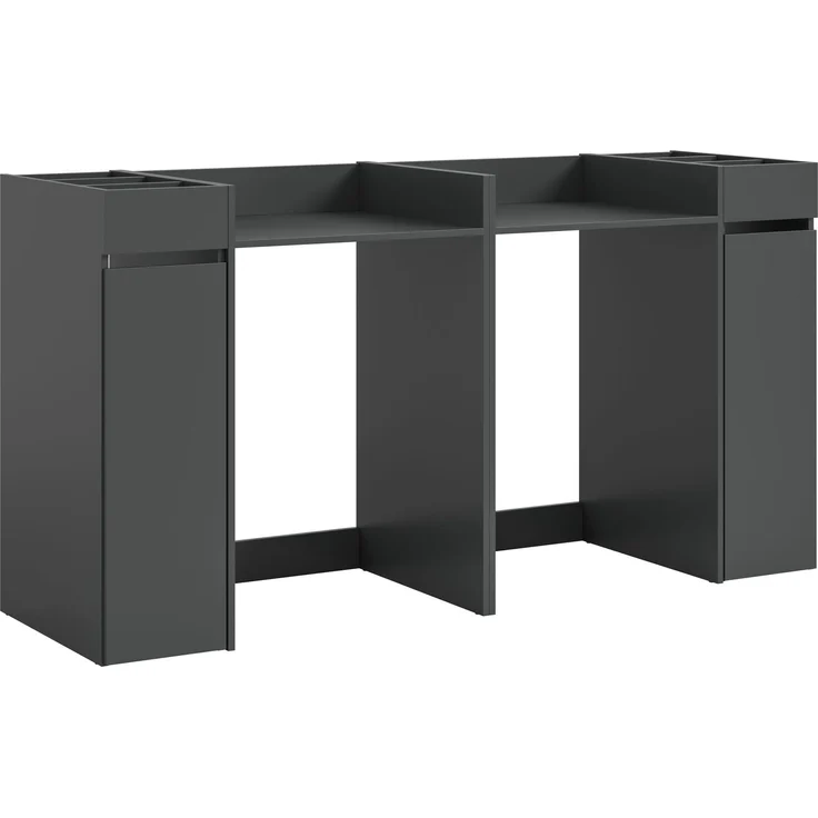Waschmaschienenumbau Set (B/H/T: 190x101x60 cm) in anthrazit Nachbildung – Bild 2