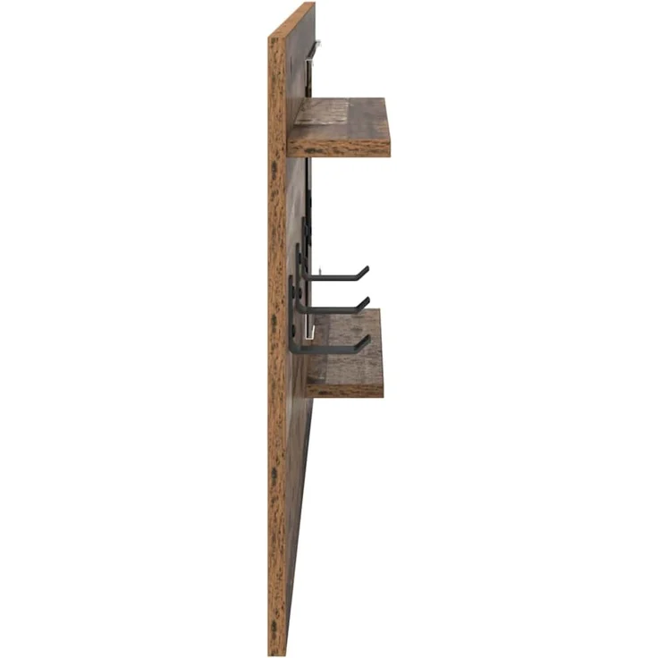 vidaXL Wandmontierter nachttisch Altholz 90 x 10 x 50 cm Holzwerkstoff 874521 – Bild 6