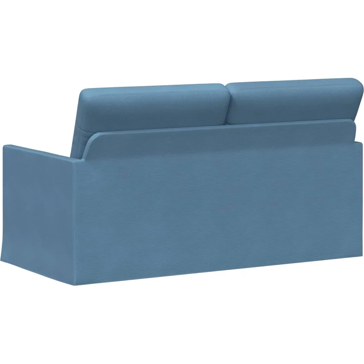 vidaXL 2-Sitzer Sofa Blau 150 x 81 x 82 cm Cordstoff 42041103 – Bild 4
