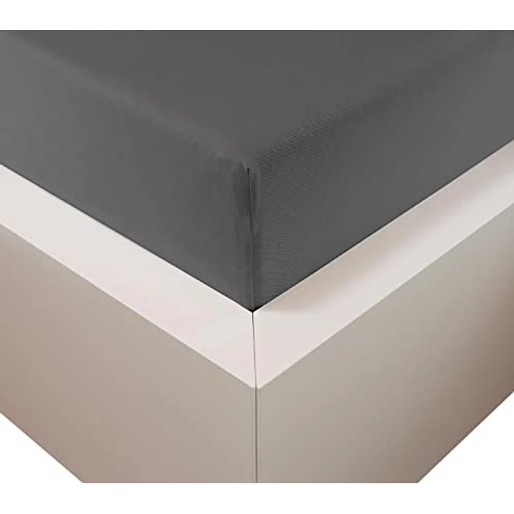 Traumschloss Spannbettlaken Premium Plus, Jersey, Gummizug: rundum, (1 Stück), 260g/m², 47,5% Mako Baumwolle, 47,5% Lyocell, 5% Elasthan – Bild 2