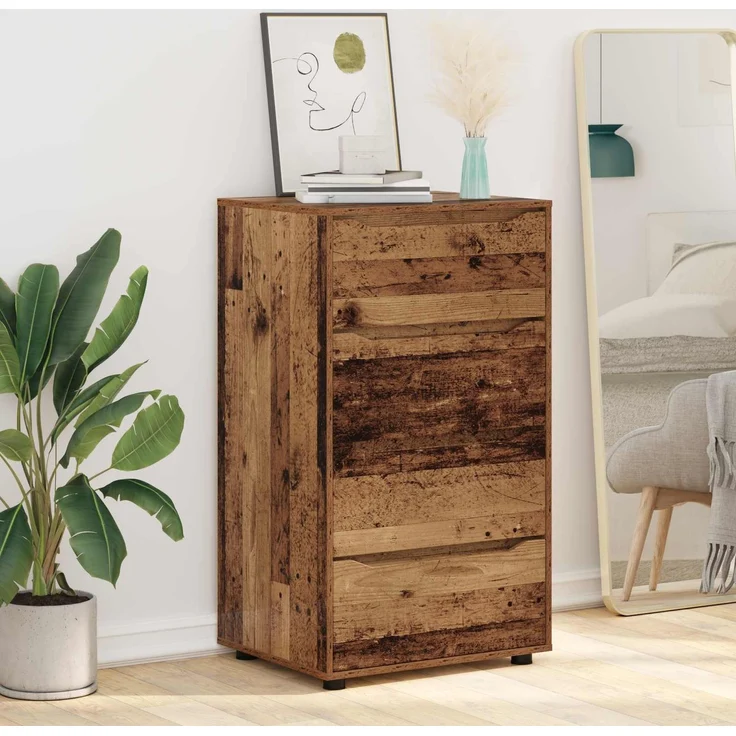 vidaXL Stauraumschränke 60 x 48 x 105 cm Holzwerkstoff Altholz 3406243 – Bild 6