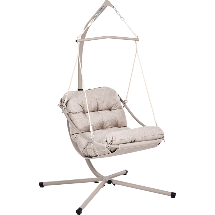 Hängesessel mit Gestell ALGHERO Metall Beige