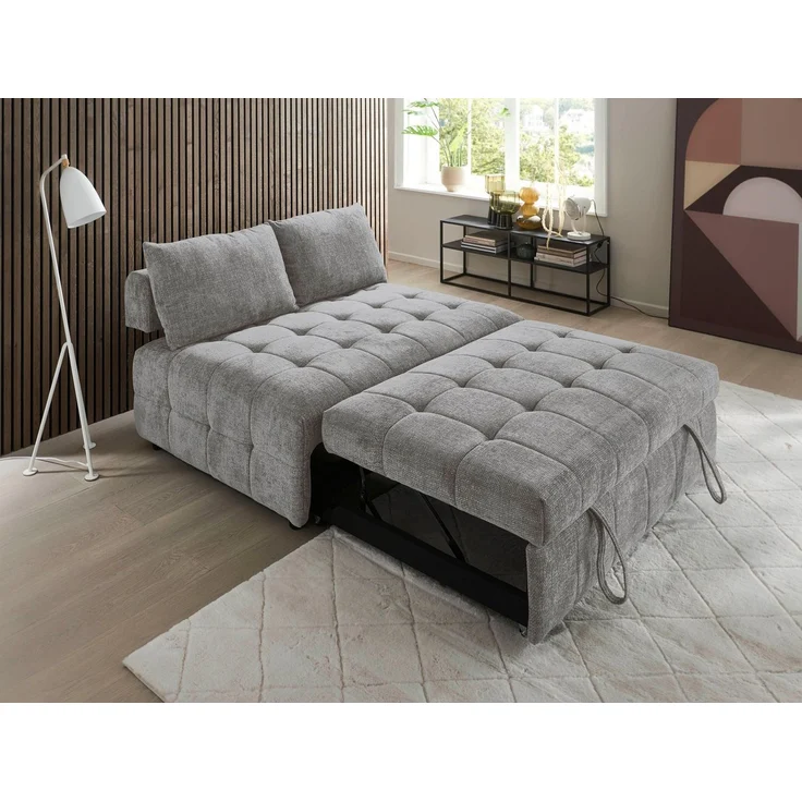 ATLANTIC home collection Schlafsofa Kuno, B:140cm, 2-Sitzer Schlafsofa mit Sitztiefenverstellung (2x) – Bild 2