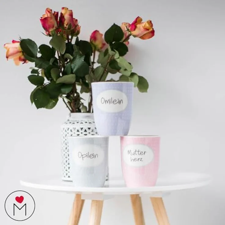 Tasse Becher 500ml "Hitze dehnt sich aus, also bin ich nicht dick sondern heiss" – Bild 5