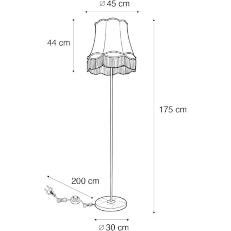 Qazqa Stehlampe Kaso, ohne Leuchtmittel, E27, Grün, Retro, Stahl, 1-flammig – Bild 3