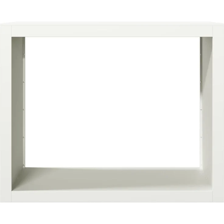vidaXL Brennholzregal Weiß 100x40x80 cm Stahl 850976 – Bild 3