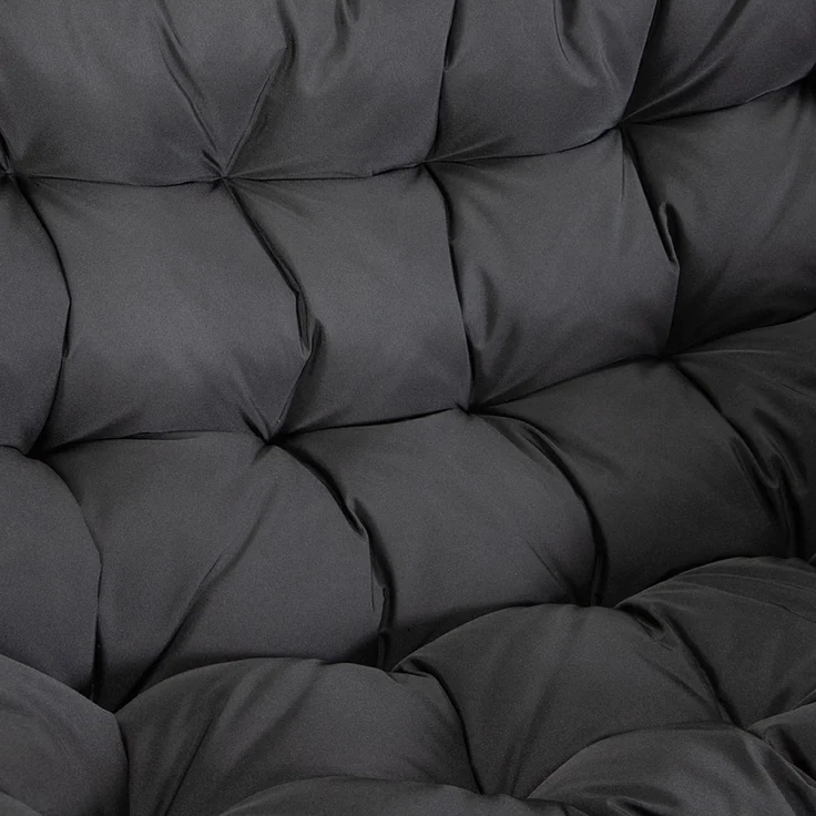 HOME DELUXE Hängesessel LOMA – 2 Sitzer Schwarz – Bild 6
