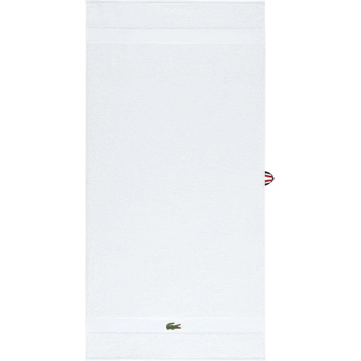 Lacoste Frottier Handtücher Casual|Handtuch 55x100 cm| blanc – Bild 1
