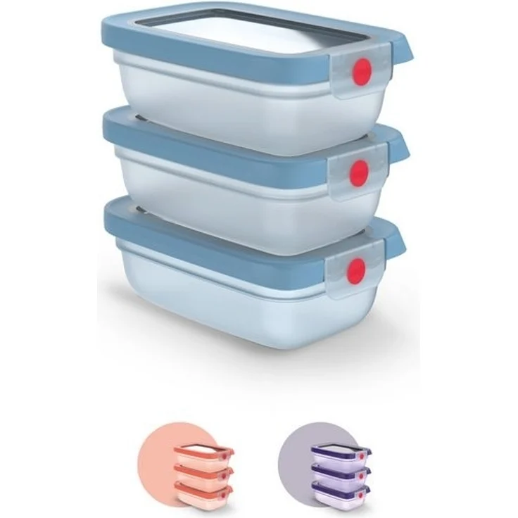 Emsa Frischhaltedose oneClick, Polyprophylen (PP), (Set, 3-tlg), verschlossen mit nur 1 x Klick, 100% dicht, made in Germany – Bild 4