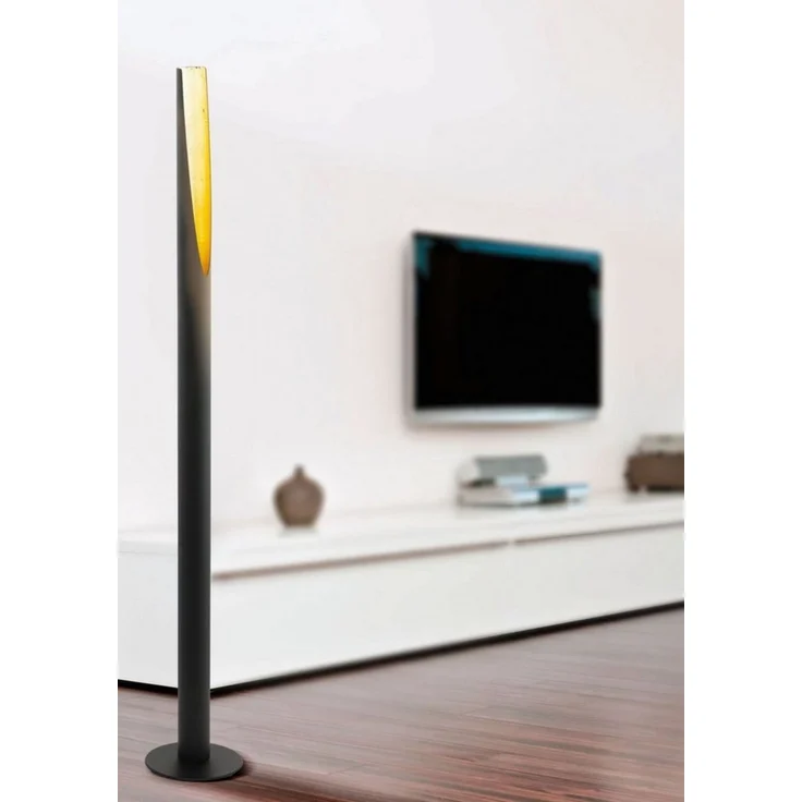 Eglo 97584 LED Stehleuchte BARBOTTO GU10 1X5W Stahl schwarz, gold Ø6cm H:137cm – Bild 2