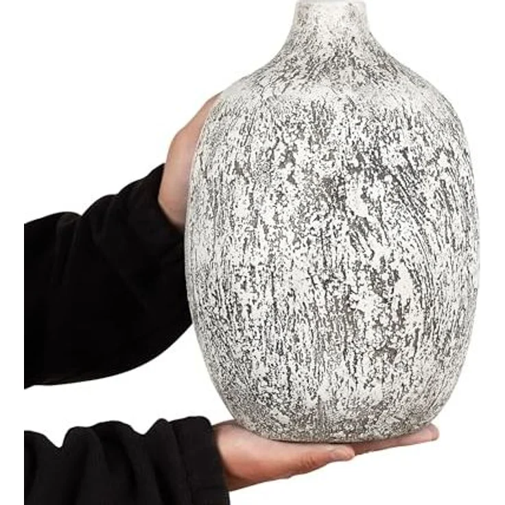 Blumenvase VIGO Keramik 36 cm Grau – Bild 4