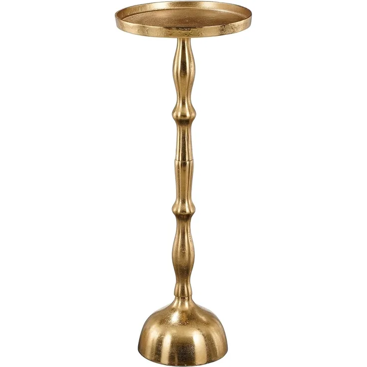 MICA Decorations Beistelltisch Duco - 25 x 25 x 66 cm - Aluminium - Gold