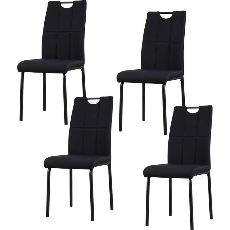 HTI-Living Esszimmerstuhl Stuhl Denton Schwarz (Set, 4 St), Esszimmerstuhl – Bild 1