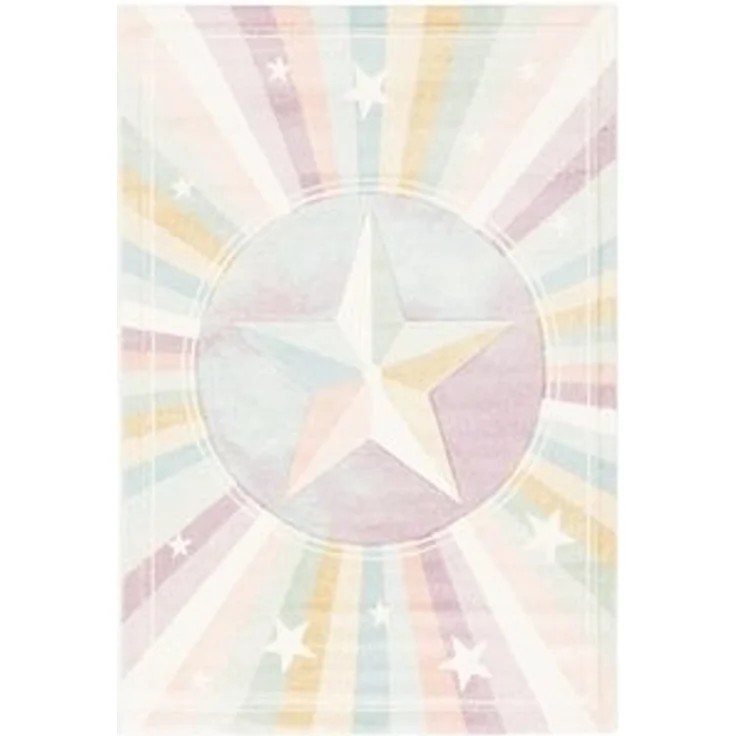 Pergamon Kinderteppich Kinder Teppich Maui Kids Rainbow Star, Rechteckig, Höhe: 13 mm – Bild 6